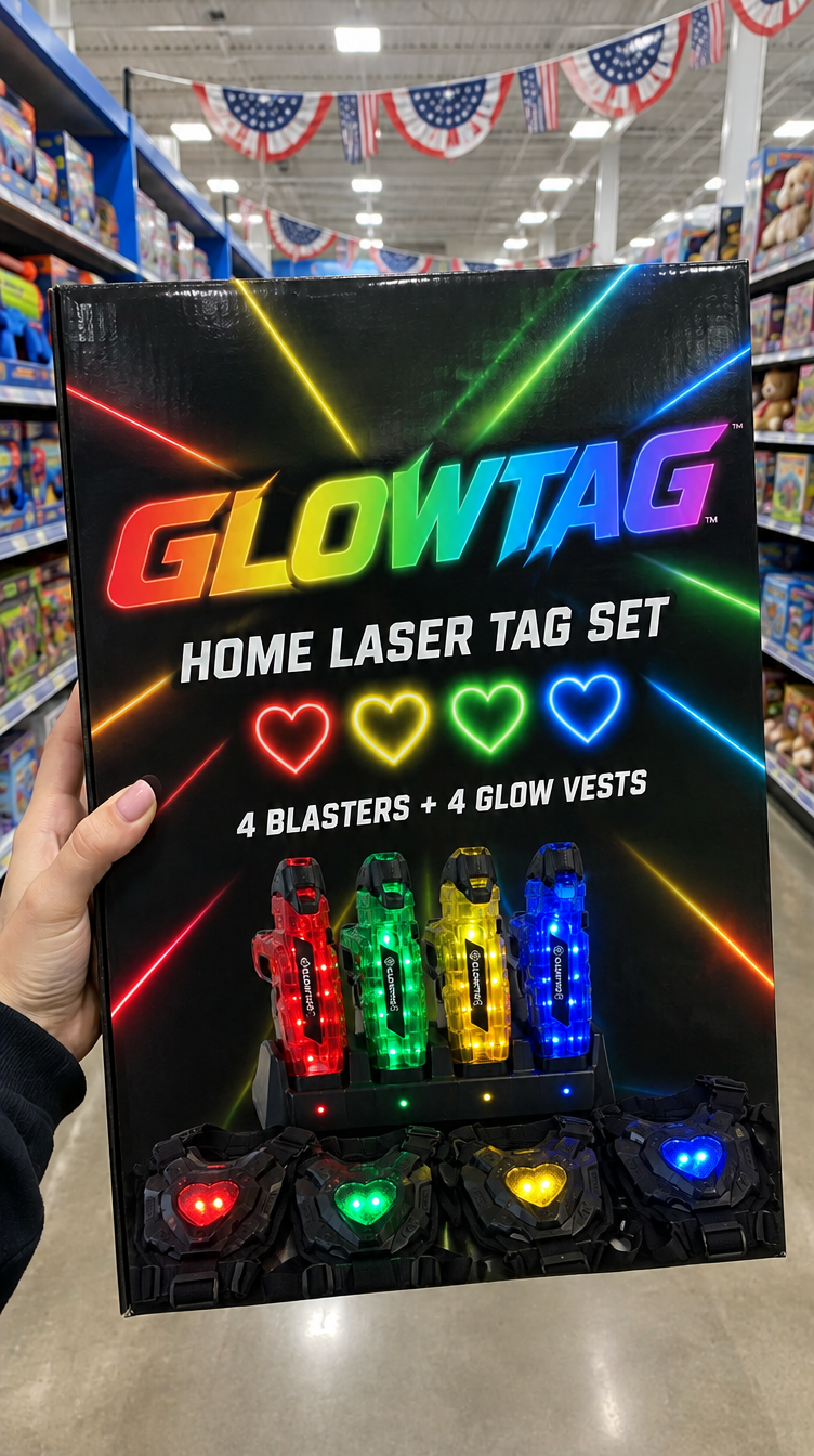 GlowTag Home Laser Tag Set box
